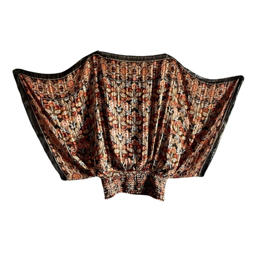 Max Studio Women Kimono Slip Sleeves Sheer Lined Top Blouse Size Medium MSRP$88